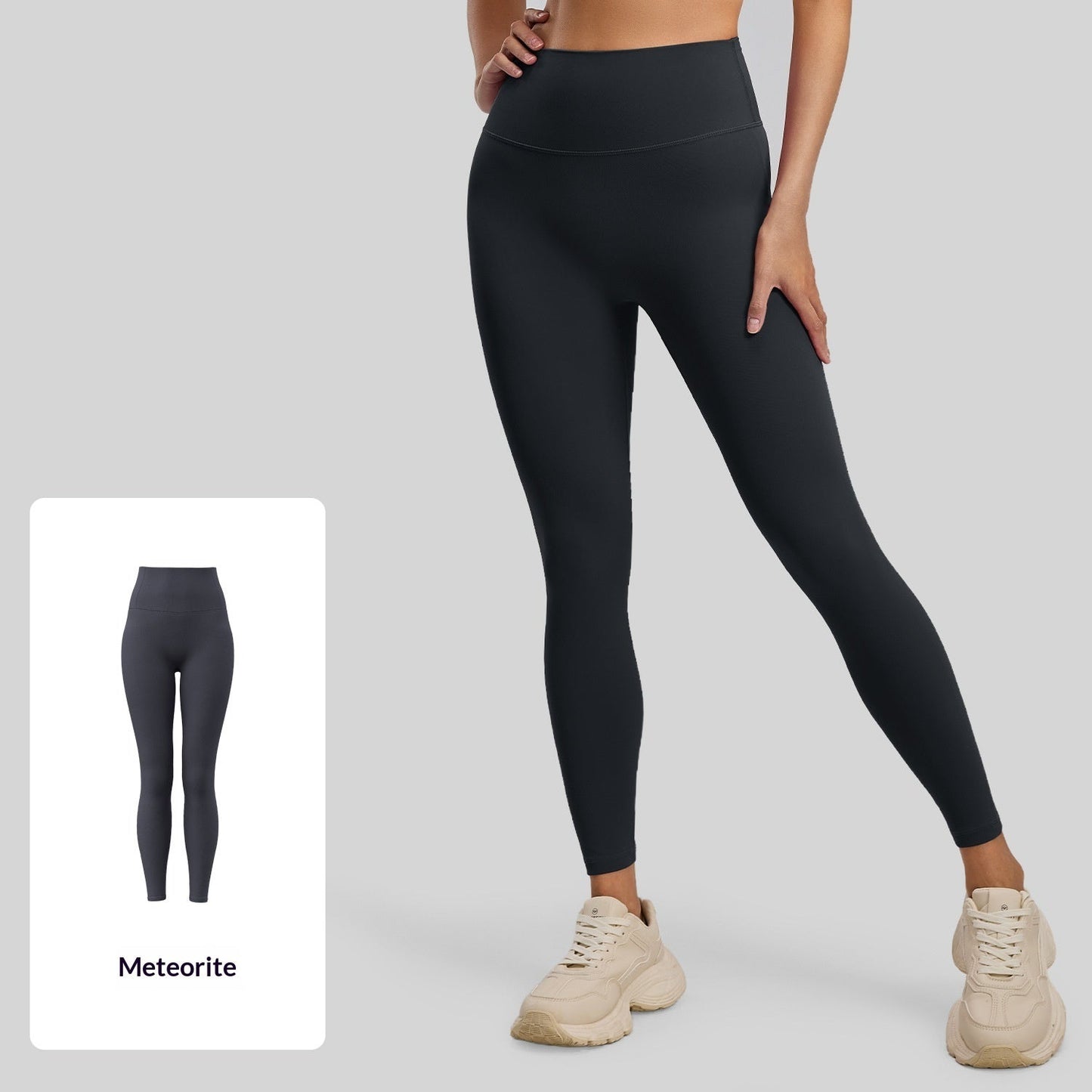New Double-sided Bare-feel Yoga Pantsno Awkwardness