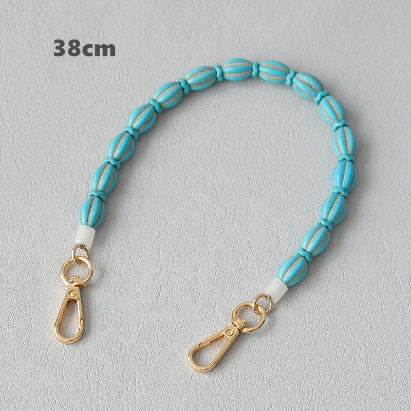 Vintage Turquoise Bag Chain Resin Chain