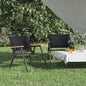 vidaXL Camping Chair 2 Pcs Outdoor Folding Camping Beach Chair Oxford Fabric
