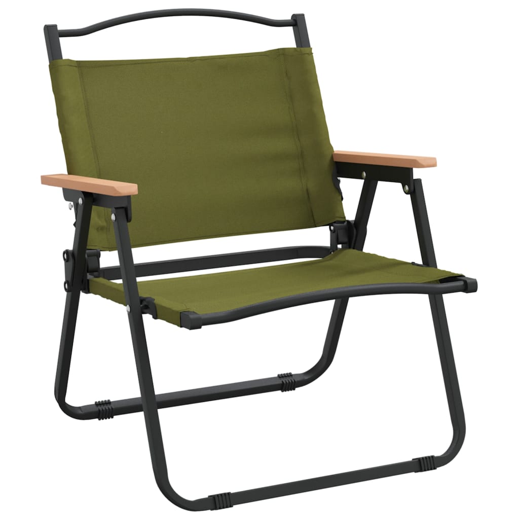 vidaXL Camping Chair 2 Pcs Outdoor Folding Camping Beach Chair Oxford Fabric