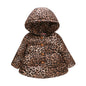 Girls' Hooded Fashion Printed Cotton-padded Jacket