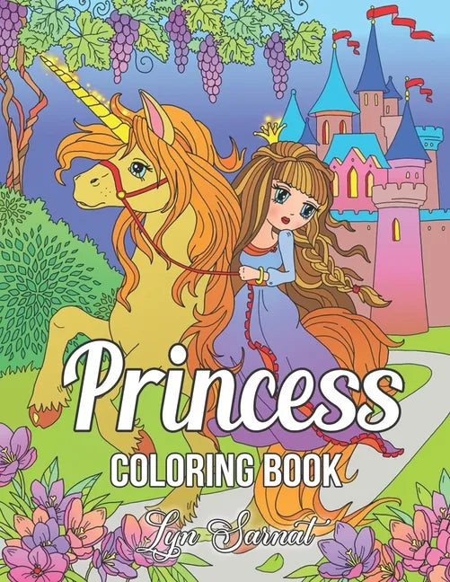 Princess Coloring Book: Great Coloring Book for Adults Relaxation and Stress Relief - Paperback