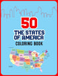 50 The States of America Coloring Book: 50 State Maps with Capitals and Symbols like Motto Bird Mammal Flower Insect Butterfly or Fruit Perfect Easy T - Paperback