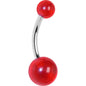 NY APPLE RED Belly Ring