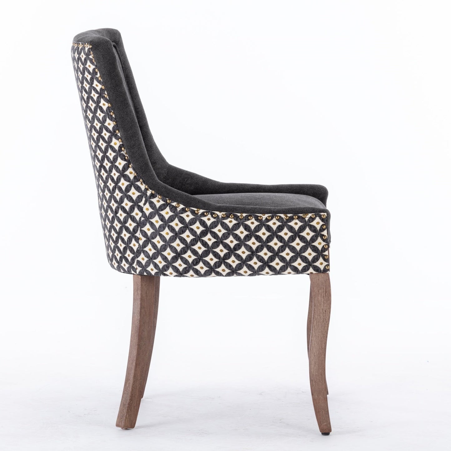 Ultra Side Dining Chair, Thickened fabric chairs with neutrally toned solid