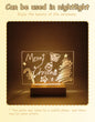 Creative Luminous DIY Memo Acrylic Message Board Gift Lamp Blank Acrylic Board Rectangle Wooden RGB Led Night Light