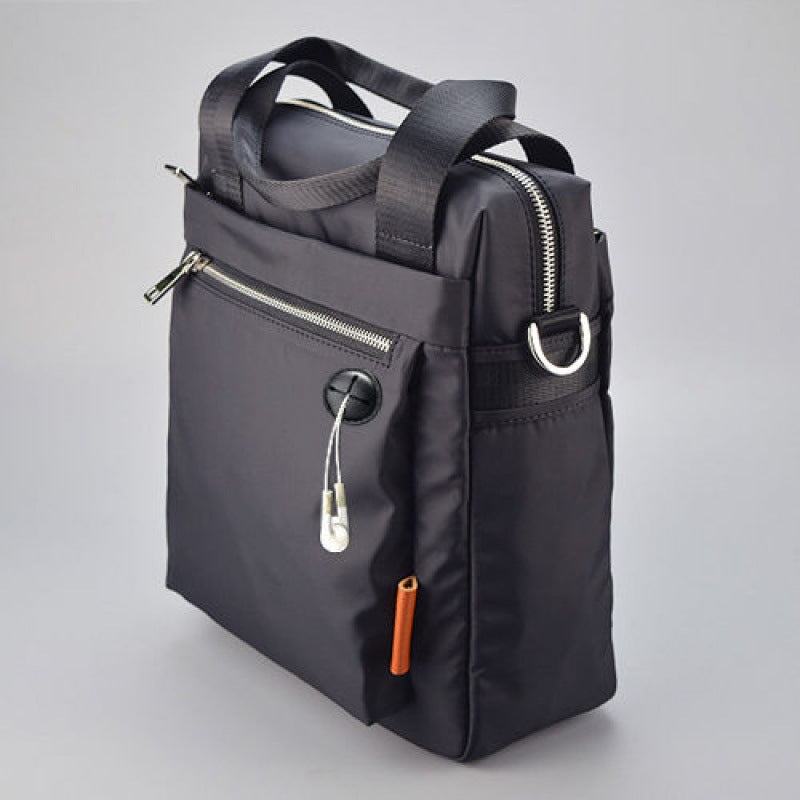 Oxford-style Vertical Casual Crossbody Bag