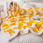 Jacquard Blanket Winter Thick Coral Fleece Blanket Single Towel Quilt Sofa Bedding