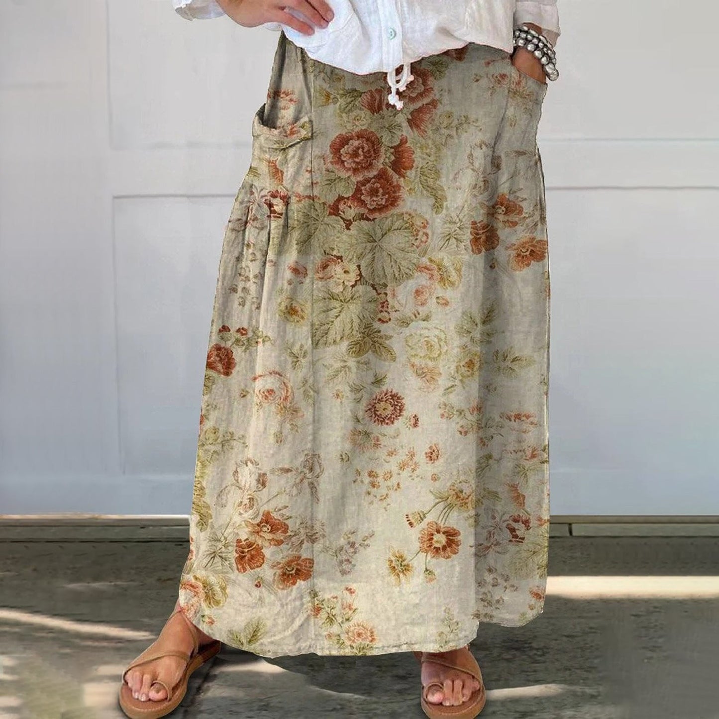 Casual Retro Floral Vacation Dress With A Sophisticated Work-appropriate Vibe
