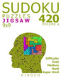 Sudoku Puzzles: 420 Jigsaw Sudoku Puzzles 9x9 (Easy, Medium, Hard, Super Hard), Volume 6 - Paperback
