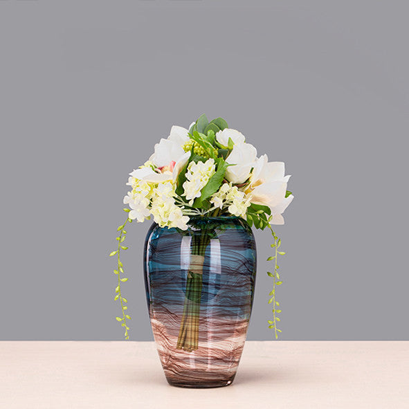 Creative Ink Transparent Glass Vase Living Room