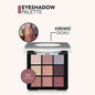 Flormar Eyeshadow Palette 001 Fallen Angel - 9 Colors | High Pigmentation