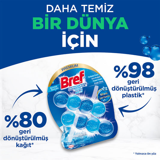 Bref Brilliant Gel Duopack Toilet Bowl Cleaner - Ocean | 2-Pack