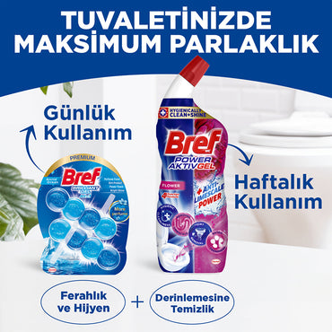Bref Brilliant Gel Duopack Toilet Bowl Cleaner - Ocean | 2-Pack