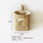 Wall-mounted Desktop Sundries Jute Storage Bag Bathroom S