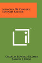 Memoirs of Charles Edward Kremer - Paperback