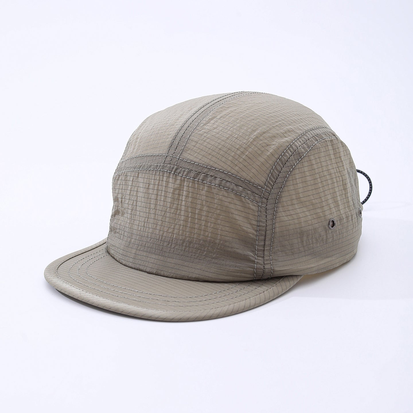 Men's And Women's Identical Simple Quick-drying Water-resistant Mesh Drawstring Design Street Trendy Short Brim Baseball Cap Suitable For Going Out For Photos And Daily Skateboarding Use