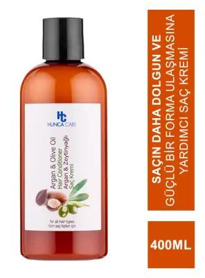 Hunca Care Argan & Olive Oil Hair Conditioner - Deep Hydration, Repair, and Shine - Natural Moisturizing Treatment for Dry, Damaged Hair