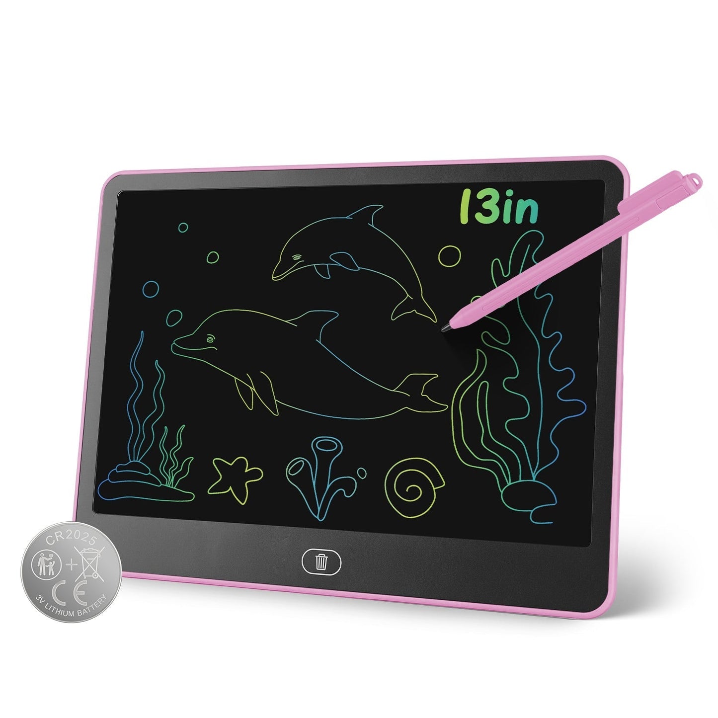 LCD Writing Tablet for Kids with Stylus & Lock Function