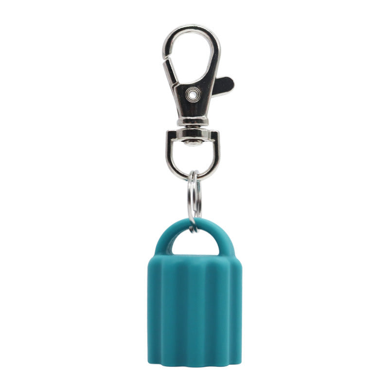 Silicone Universal Lip Gloss Keychain Silicone Cap Lipstick Cover