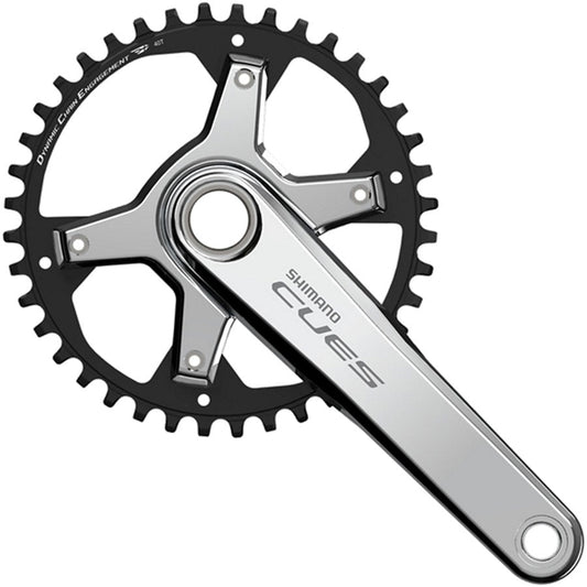 Shimano CUES FC-U6030-1 Crankset - 172.5mm 9/10/11-Speed 40t Asymmetric 110 BCD Silver