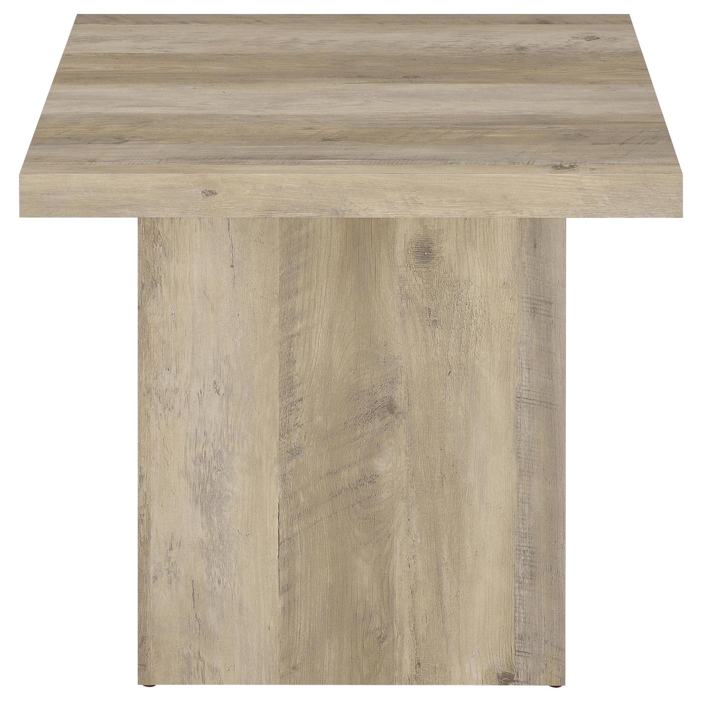 Devar 3-piece Square Coffee End Table Set Distressed Pine