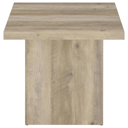 Devar 3-piece Square Coffee End Table Set Distressed Pine