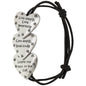Live Love Care Paw Print Adjustable Bracelet