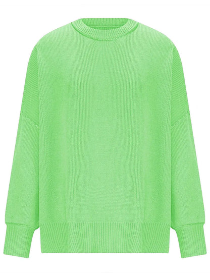 Round Neck Long Sleeve Sweater