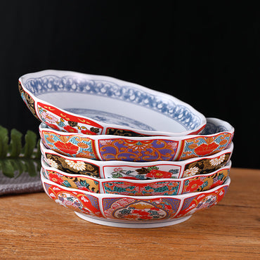 Japanese Traditional Design Ceramic Soup Plates and Bowls