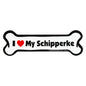 I Love My Dog Car Magnet: Breeds L - Z