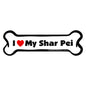 I Love My Dog Car Magnet: Breeds L - Z