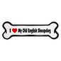 I Love My Dog Car Magnet: Breeds L - Z