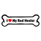 I Love My Dog Car Magnet: Breeds L - Z