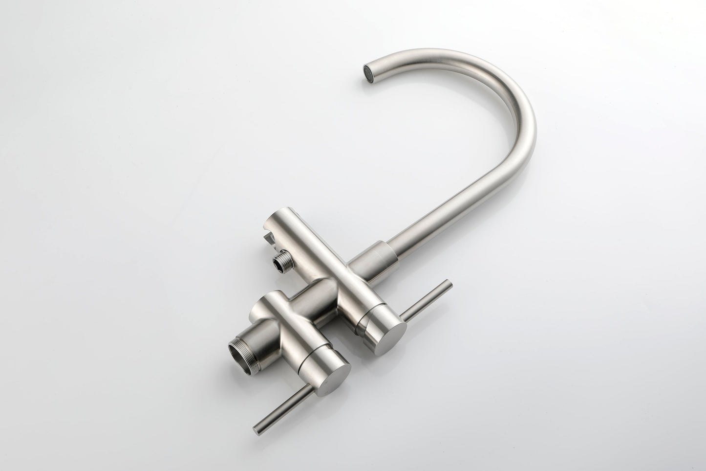 Floor Mounted Tub Faucet High Flow Freestanding Tub Filler with Handheld Shower Swivel