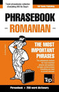 English-Romanian phrasebook and 250-word mini dictionary - Paperback