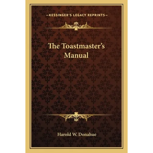 The Toastmaster's Manual - Paperback