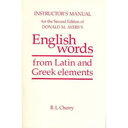 English Words Instructor's Manual - Paperback