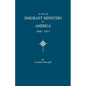 List of Emigrant Ministers to America, 1690-1811 - Paperback