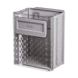 Kitchen folding trash can wall hanging large caliber leftovers bin transparent thickened folding trash can