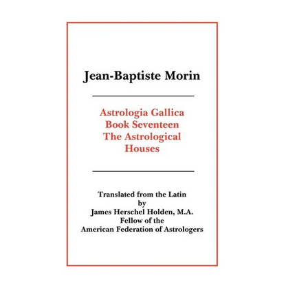 Astrologia Gallica Book 17 - Paperback