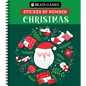 Brain Games - Sticker by Number: Christmas (28 Images to Sticker - Santa Cover - Bind Up) - Spiral