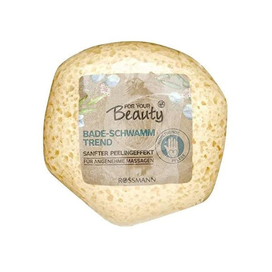 For Your Beauty Round Bath Sponge: Gentle Exfoliating & Deep Cleansing for Soft, Healthy Skin | Body & Shower Sponge for All Skin Types