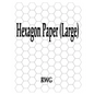 Hexagon Paper (Large): 50 Pages 8.5" X 11" - Paperback