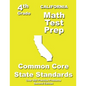 California 4th Grade Math Test Prep: Common Core Learning Standards - Paperback