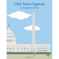 USA State Capitols Coloring Book for Kids - Paperback