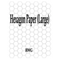 Hexagon Paper (Large): 100 Pages 8.5" X 11" - Paperback