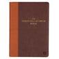The Spiritual Growth Bible, Study Bible, NLT - New Living Translation Holy Bible, Faux Leather, Chocolate Brown/Ginger - Leather