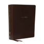 NKJV, Journal the Word Reference Bible, Imitation Leather, Brown, Red Letter Edition, Comfort Print: Let Scripture Explain Scripture. Reflect on What - Imitation Leather