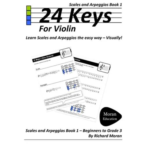 24 Keys Scales and Arpeggios for Violin - Book 1 - Paperback